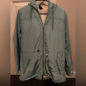 rain jacket with sherpa inside